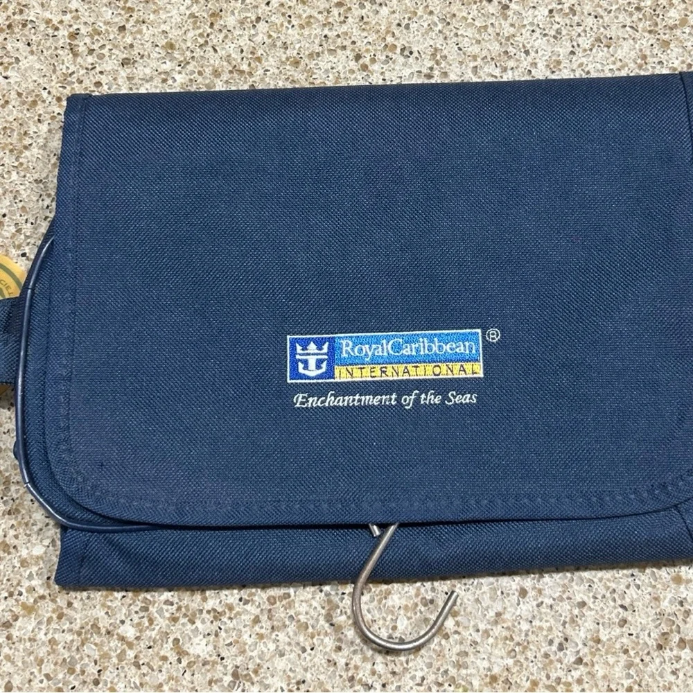 Royal Caribbean Cruise Enchantment of the Seas Hanging Travel Toiletry Bag Navy